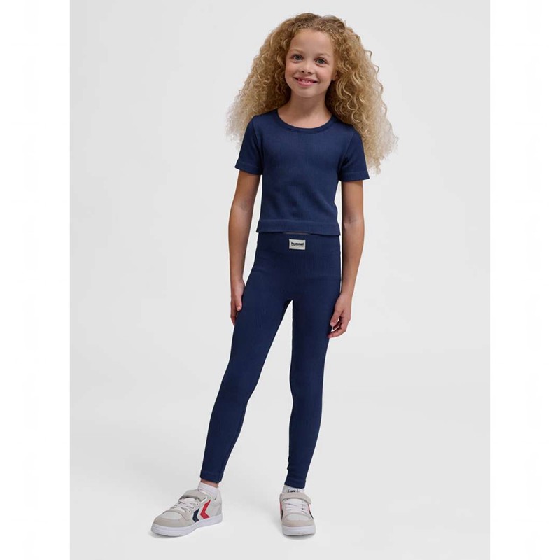 Hummel Jr Seamless Rib Mw Strumpfhose Kinder Schwarz | 060868-254