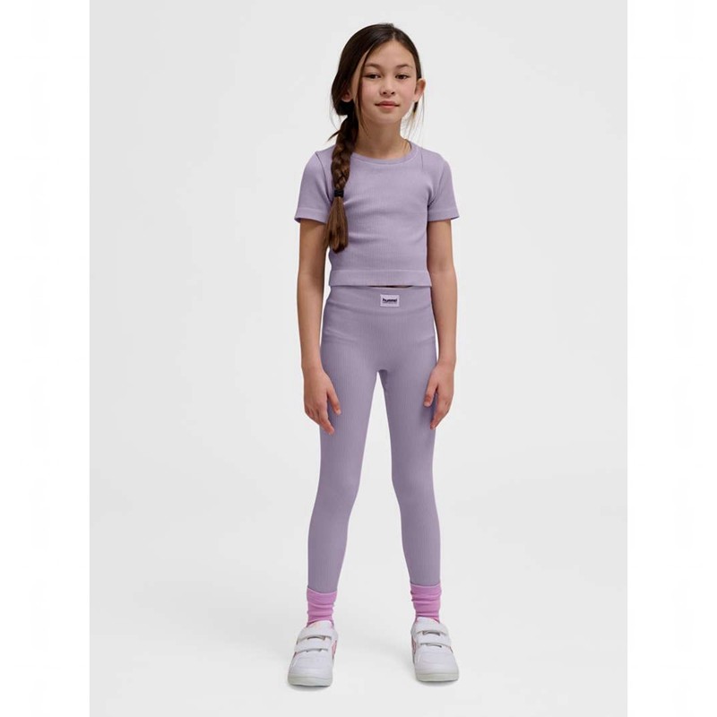 Hummel Jr Seamless Rib Mw Strumpfhose Kinder Lavendel | 330737-978