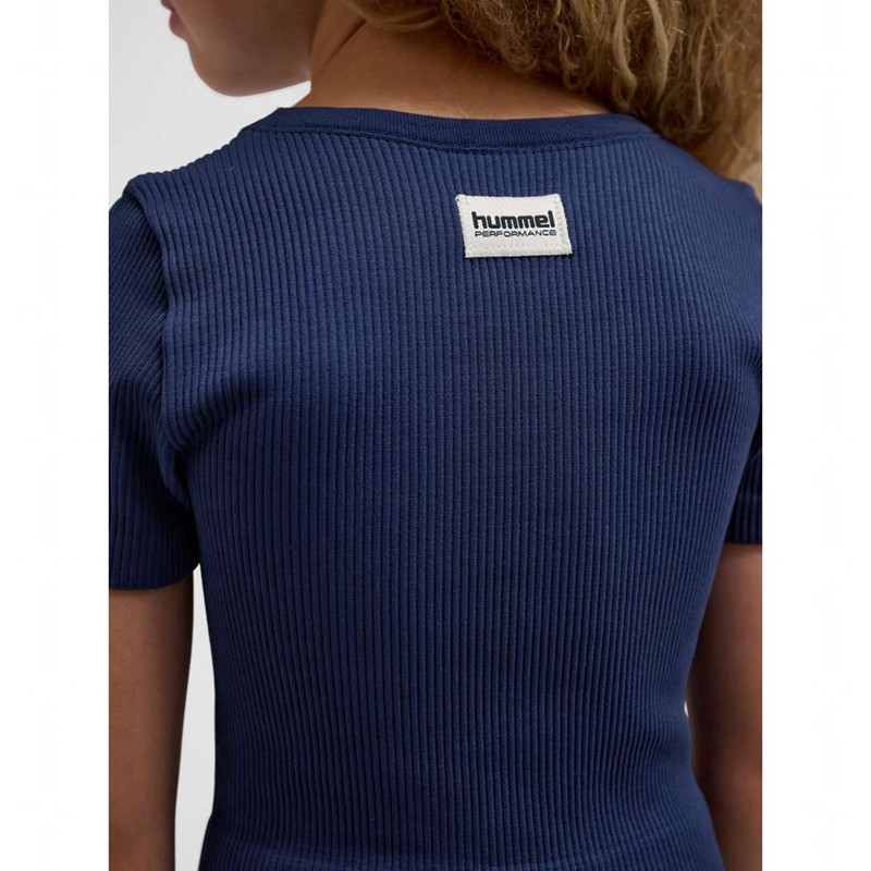 Hummel Jr Seamless Rib S/S T-shirts Kinder Schwarz | 000235-328