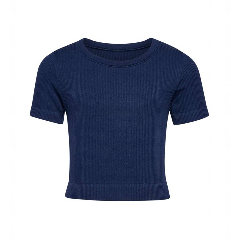 Hummel Jr Seamless Rib S/S T-shirts Kinder Schwarz | 000235-328