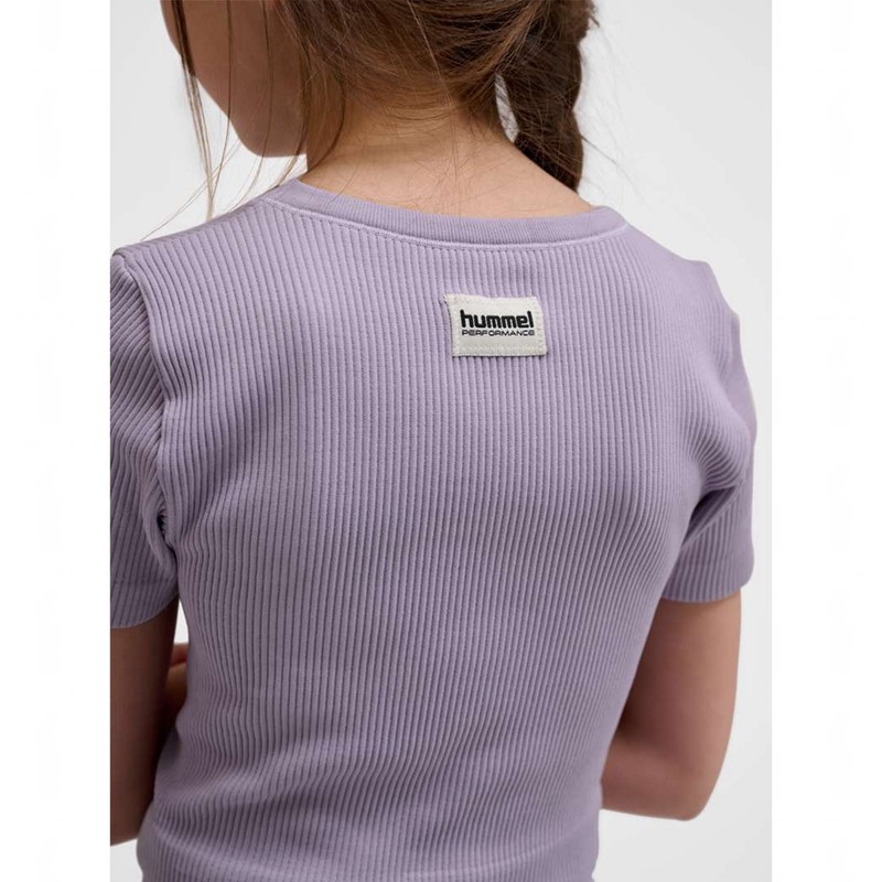 Hummel Jr Seamless Rib S/S T-shirts Kinder Lavendel | 223947-341