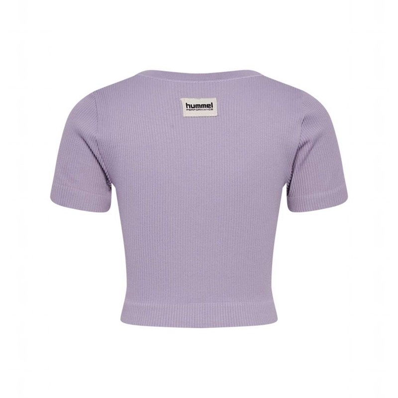 Hummel Jr Seamless Rib S/S T-shirts Kinder Lavendel | 223947-341
