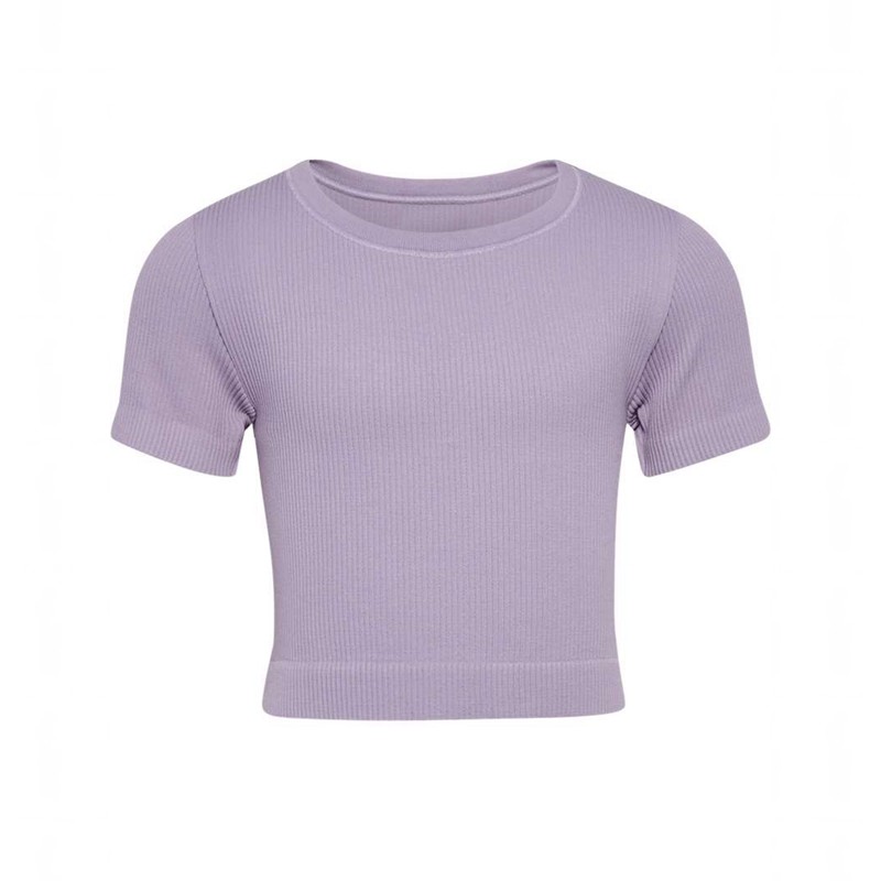 Hummel Jr Seamless Rib S/S T-shirts Kinder Lavendel | 223947-341