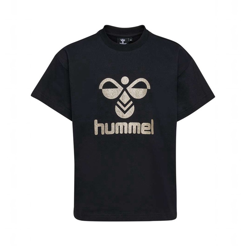 Hummel Karoline S/S T-shirts Kinder Schwarz | 435970-313