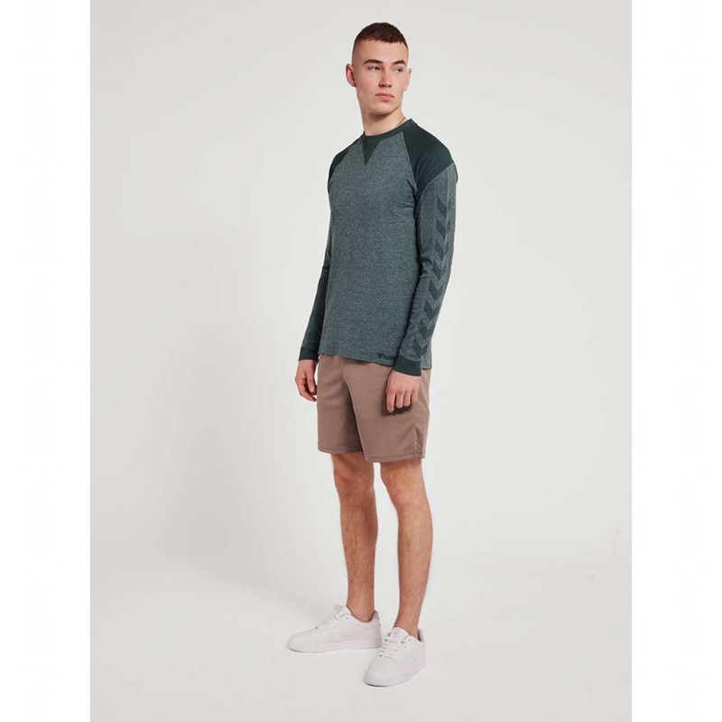 Hummel Kent Seamless T-shirt L/S Grundschicht Herren Grün | 455064-400