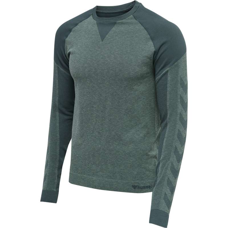 Hummel Kent Seamless T-shirt L/S Grundschicht Herren Grün | 455064-400