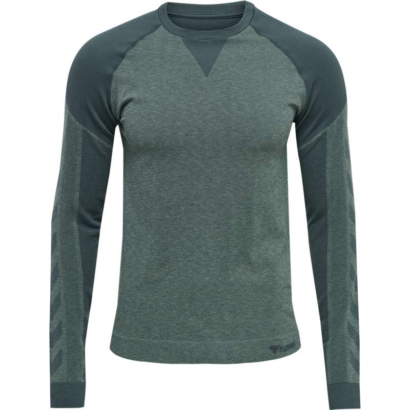 Hummel Kent Seamless T-shirt L/S Grundschicht Herren Grün | 455064-400