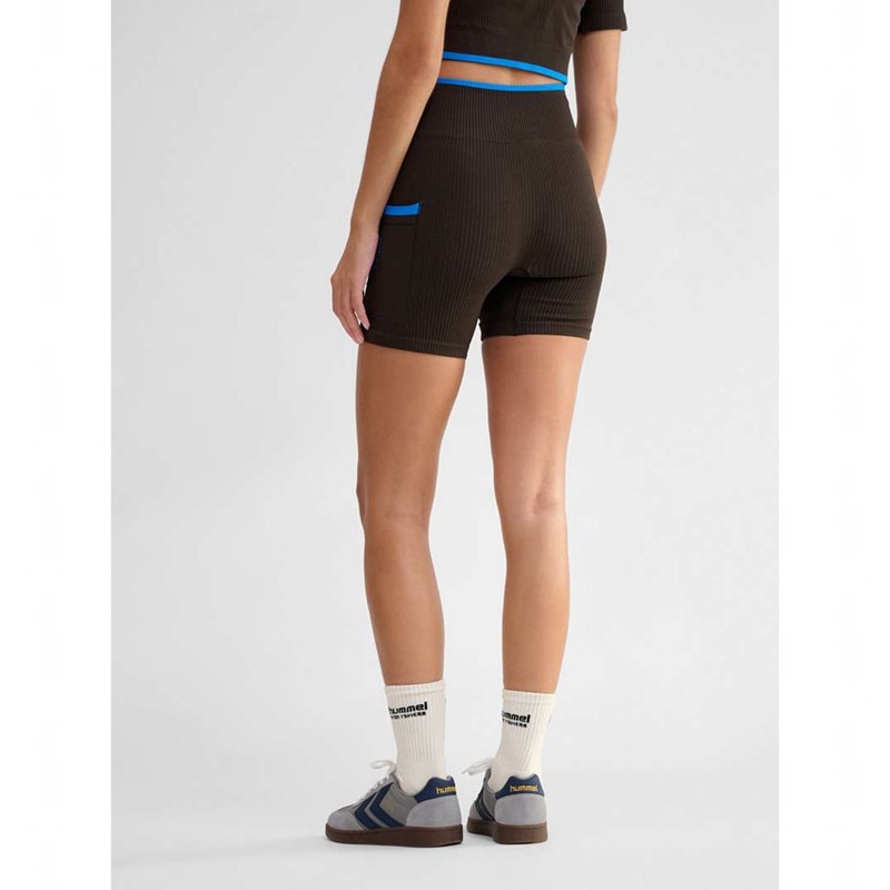 Hummel Knitteds Tights Kurze Hose Damen Schokolade | 941501-285