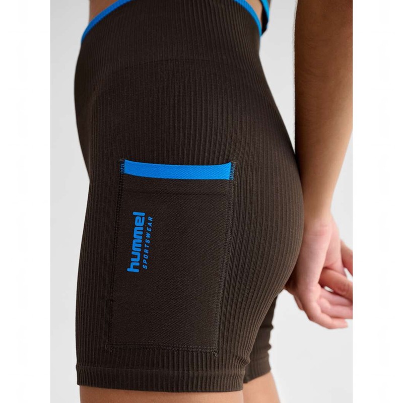 Hummel Knitteds Tights Kurze Hose Damen Schokolade | 941501-285
