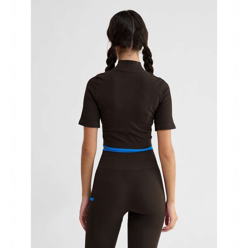 Hummel Knitteds Zip Tanktop Damen Schokolade | 655218-379