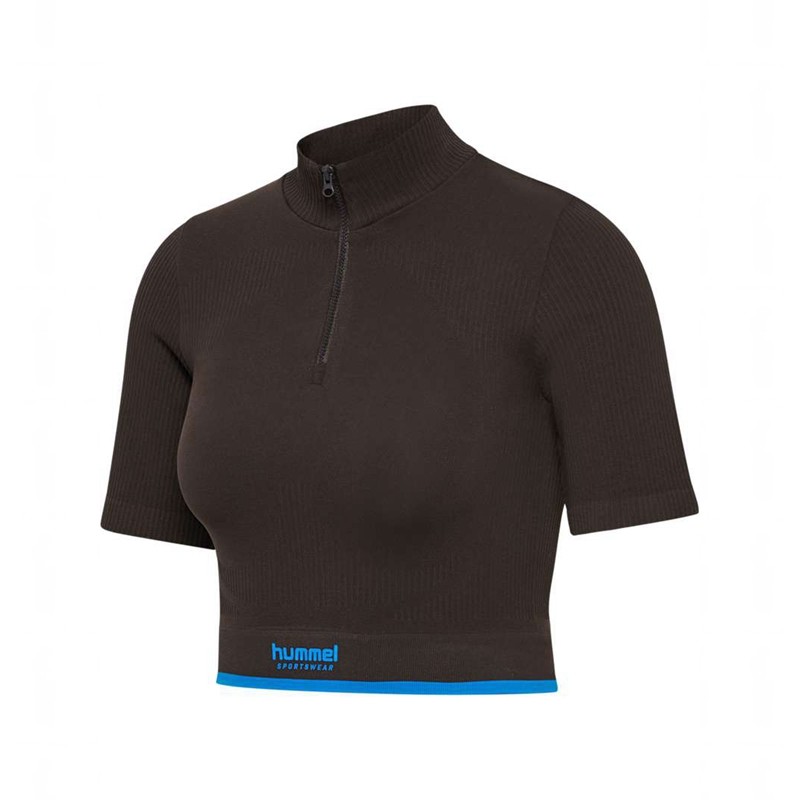 Hummel Knitteds Zip Tanktop Damen Schokolade | 655218-379