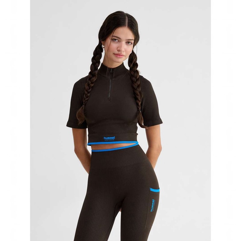 Hummel Knitteds Zip Tanktop Damen Schokolade | 655218-379