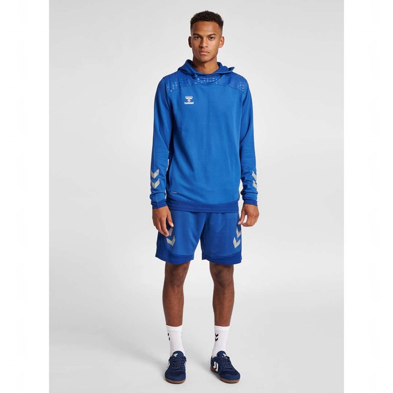 Hummel Lead Poly Hoodie Herren Blau | 384946-180