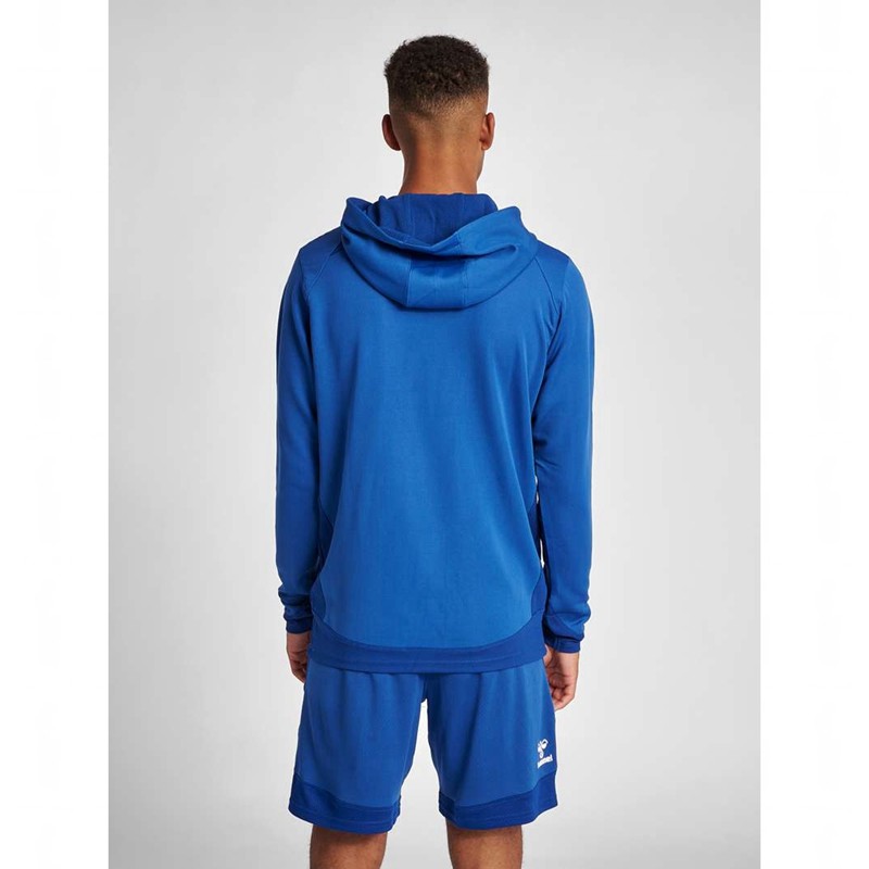 Hummel Lead Poly Hoodie Herren Blau | 384946-180