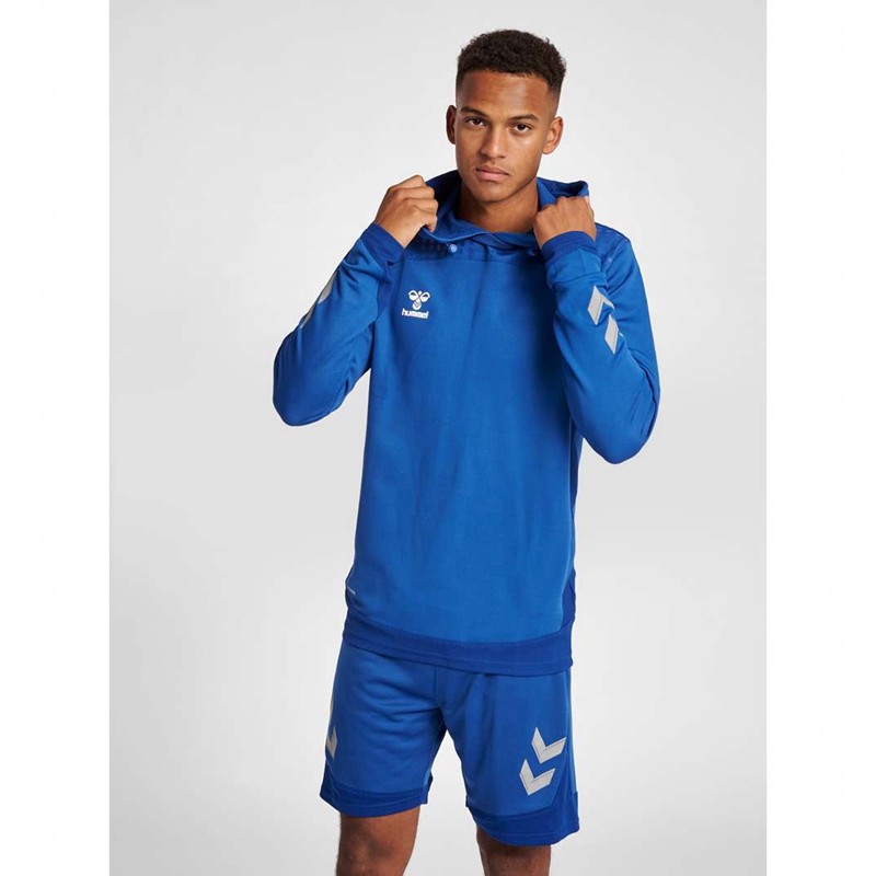 Hummel Lead Poly Hoodie Herren Blau | 384946-180