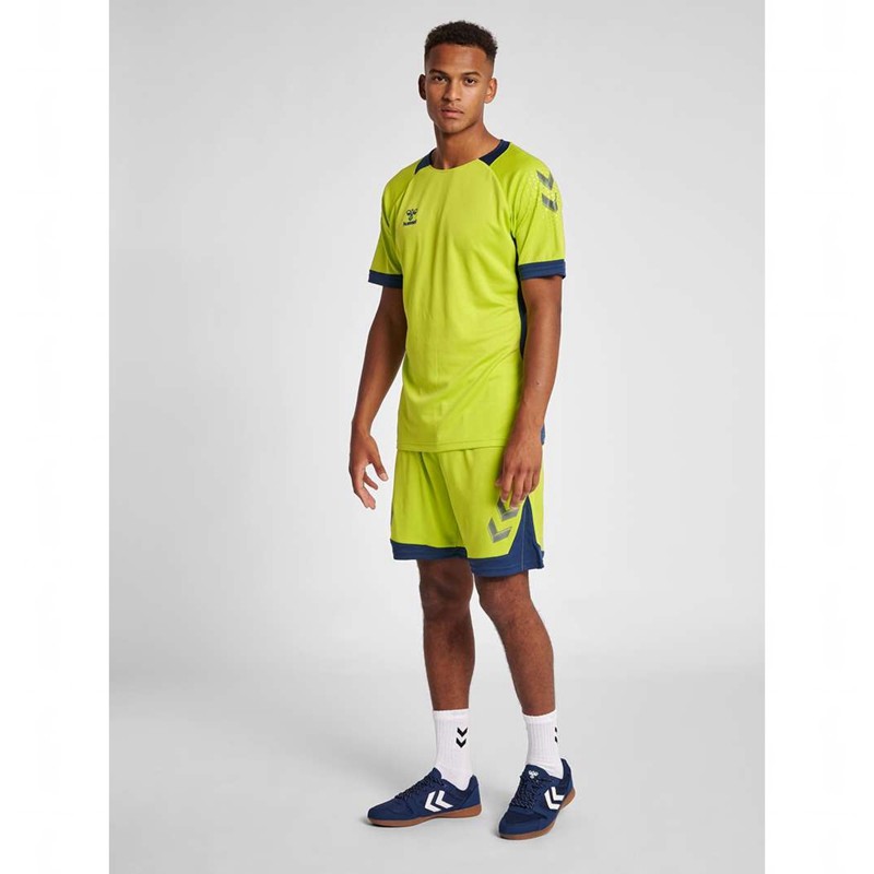 Hummel Lead Poly Kurze Hose Herren Grün | 013078-661