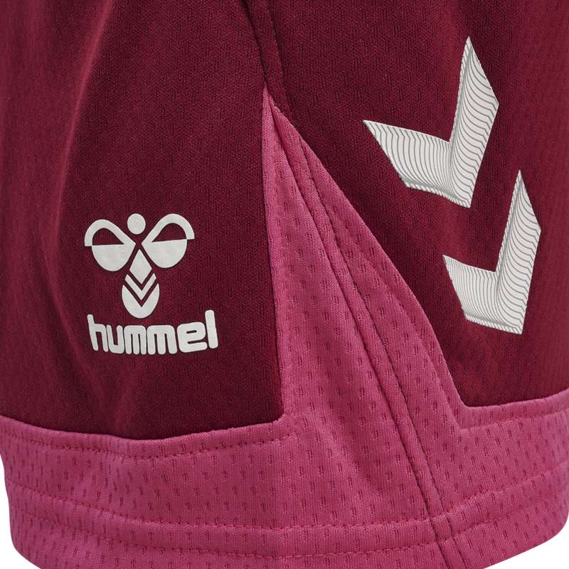 Hummel Lead Poly Kurze Hose Kinder Rot | 249593-916