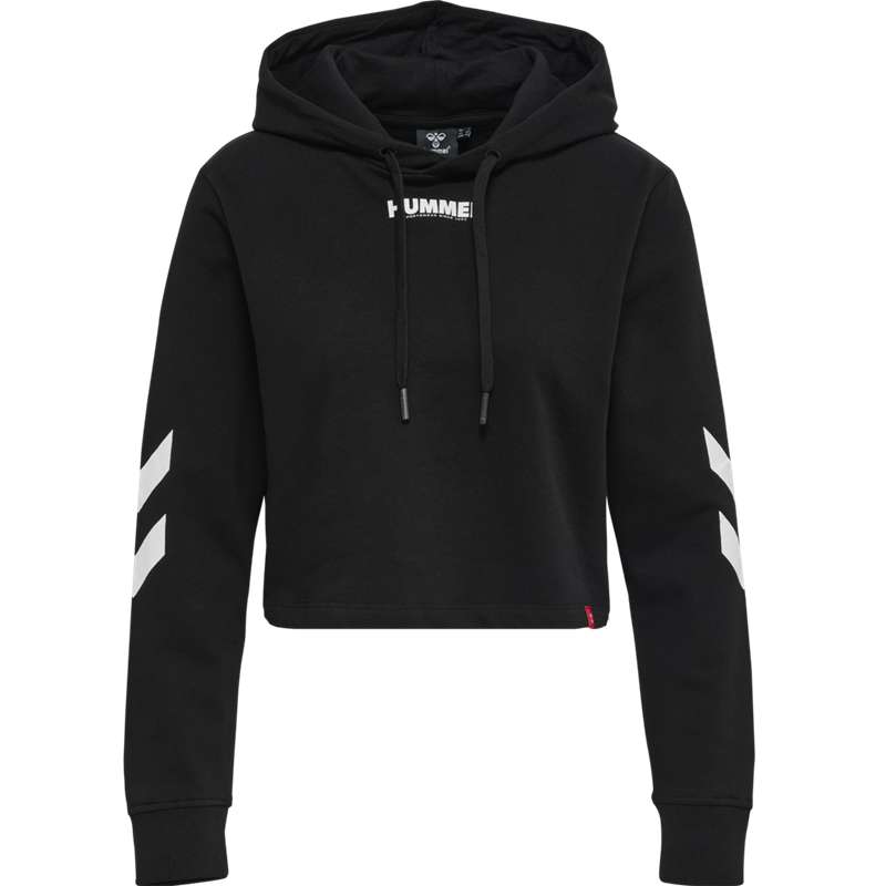Hummel Legacy Cropped Hoodie Damen Schwarz | 962158-716