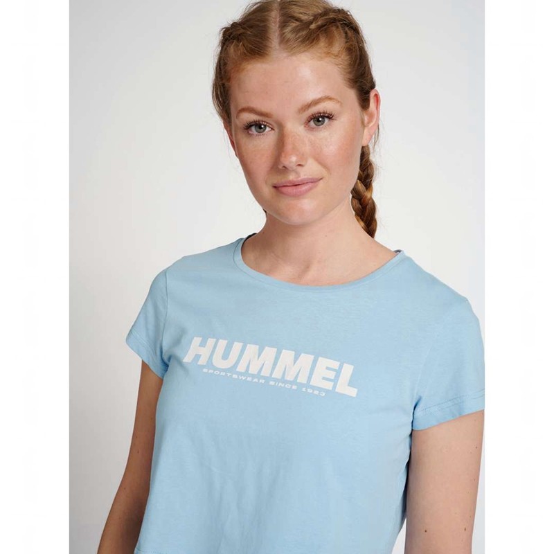 Hummel Legacy Cropped T-shirts Damen Blau | 318302-272