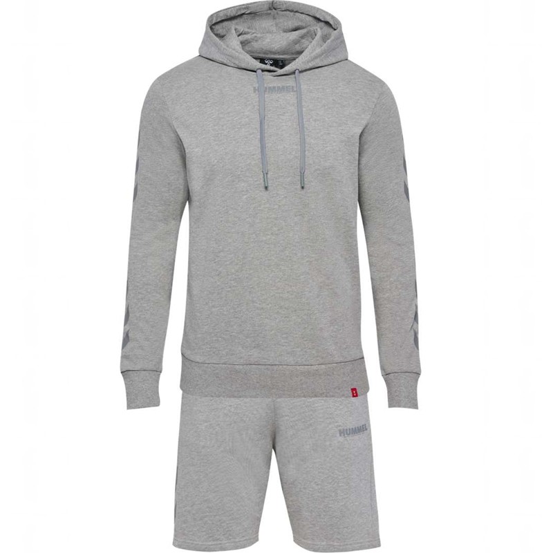 Hummel Legacy Hoodie + Shorts Sets Herren Grau | 452442-878