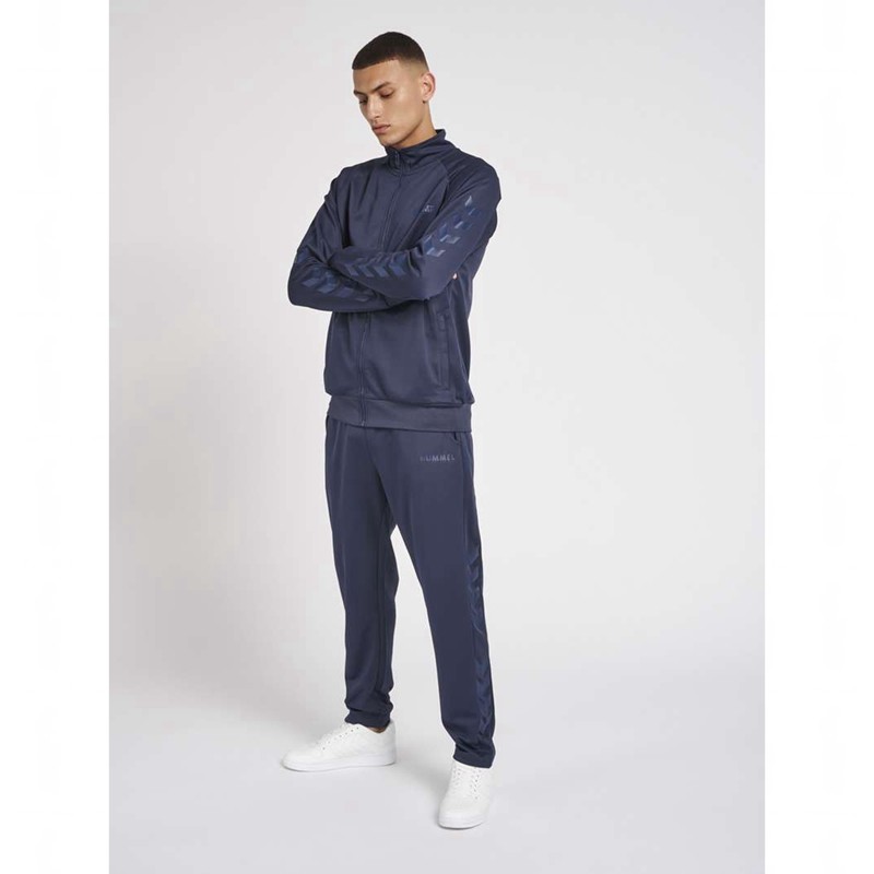 Hummel Legacy Poly Zip Jacken Herren Navy | 629025-490