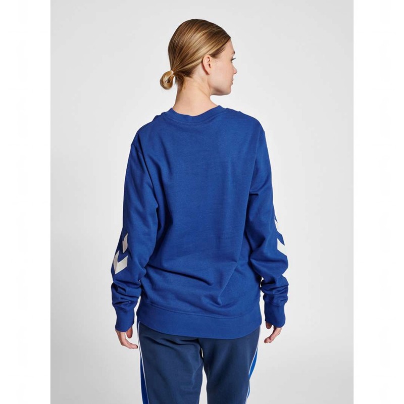 Hummel Legacy Sweatshirt Herren Blau | 646373-933