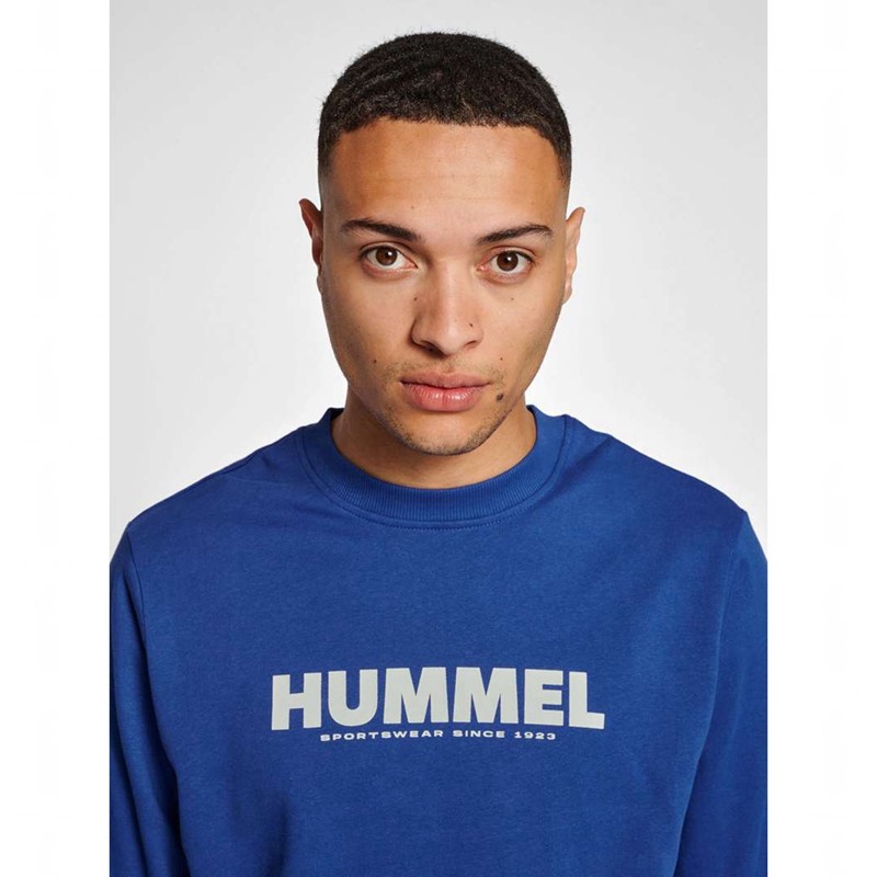 Hummel Legacy Sweatshirt Herren Blau | 646373-933