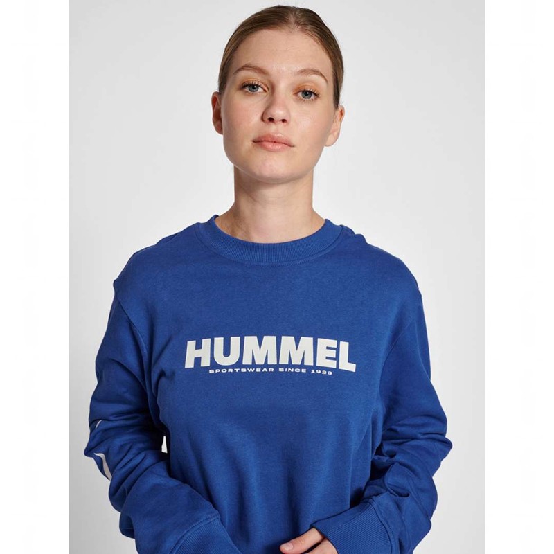 Hummel Legacy Sweatshirt Herren Blau | 646373-933