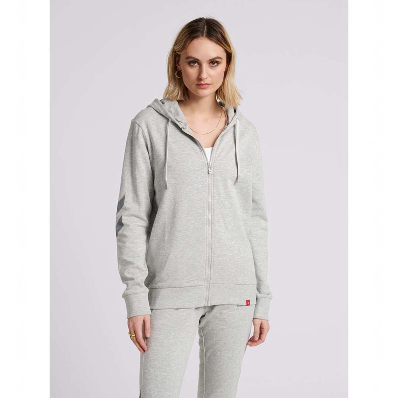 Hummel Legacy Zip Hoodie Damen Grau | 281416-761