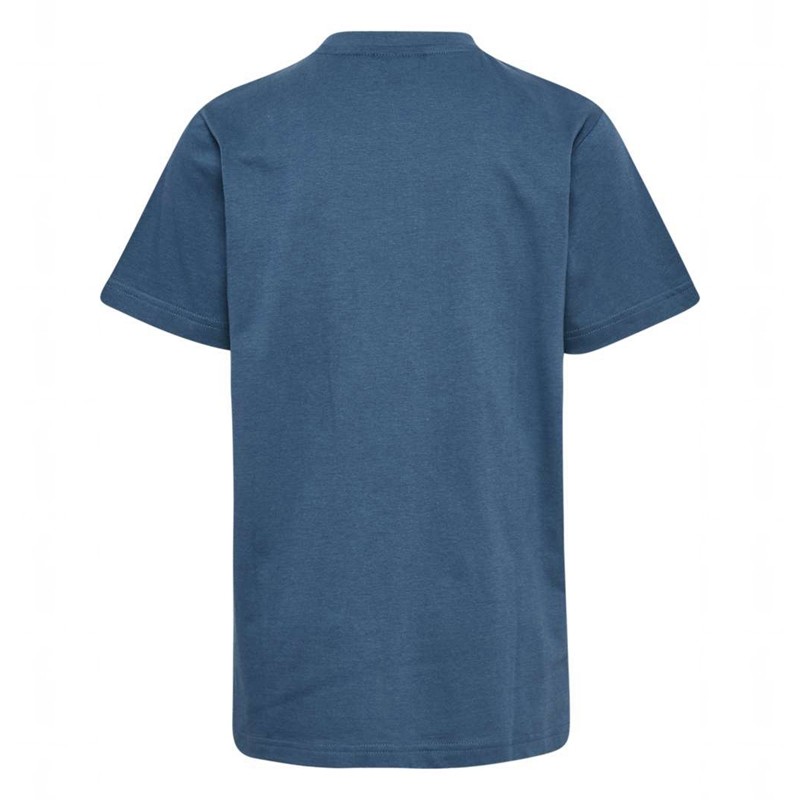 Hummel Leo S/S T-shirts Kinder Blau | 060686-170