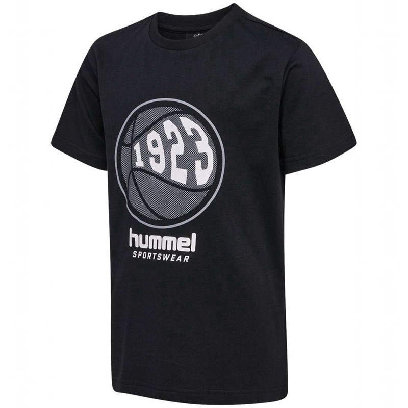 Hummel Leo S/S T-shirts Kinder Schwarz | 703582-036