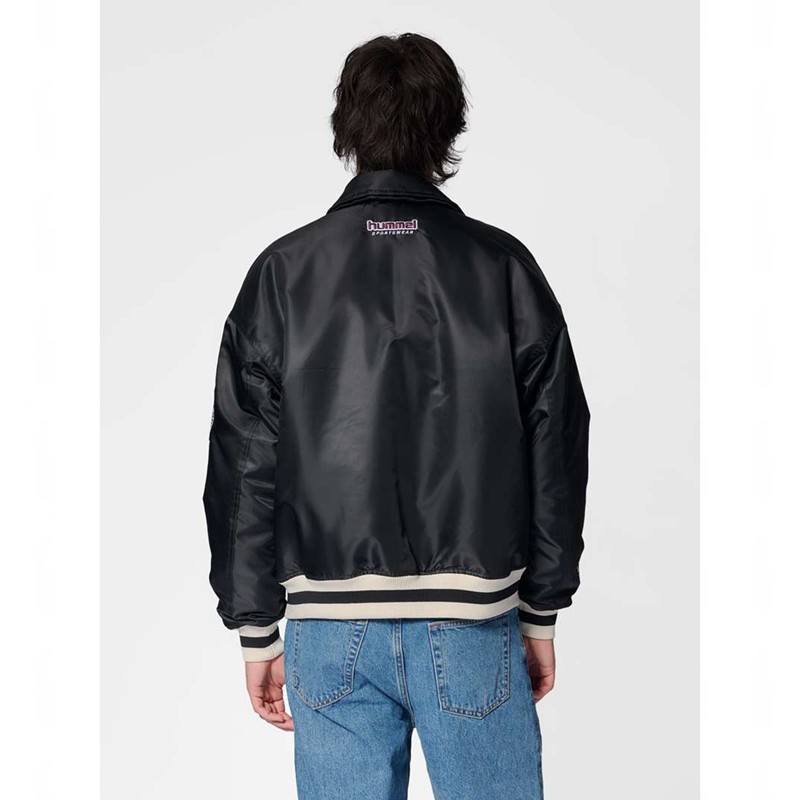 Hummel Letterman Sportswear Jacken Herren Schwarz | 522252-423