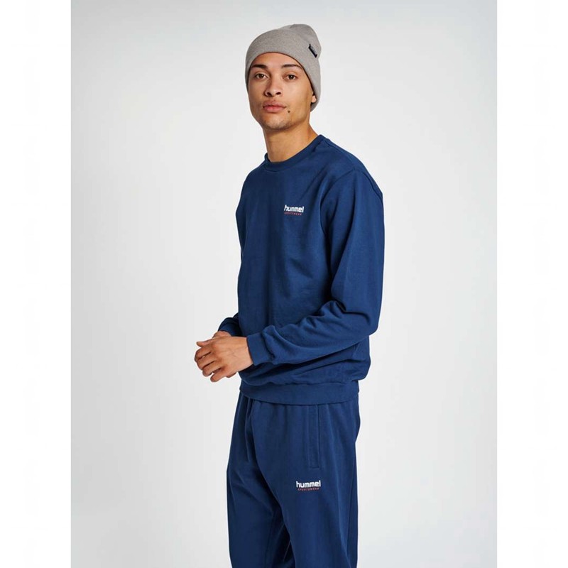 Hummel Lgc Austin Sweatshirt Herren Navy | 364387-529