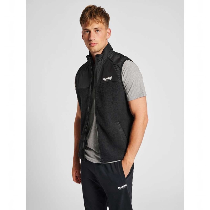 Hummel Lgc Charley Fleece Weste Herren Schwarz | 429724-135