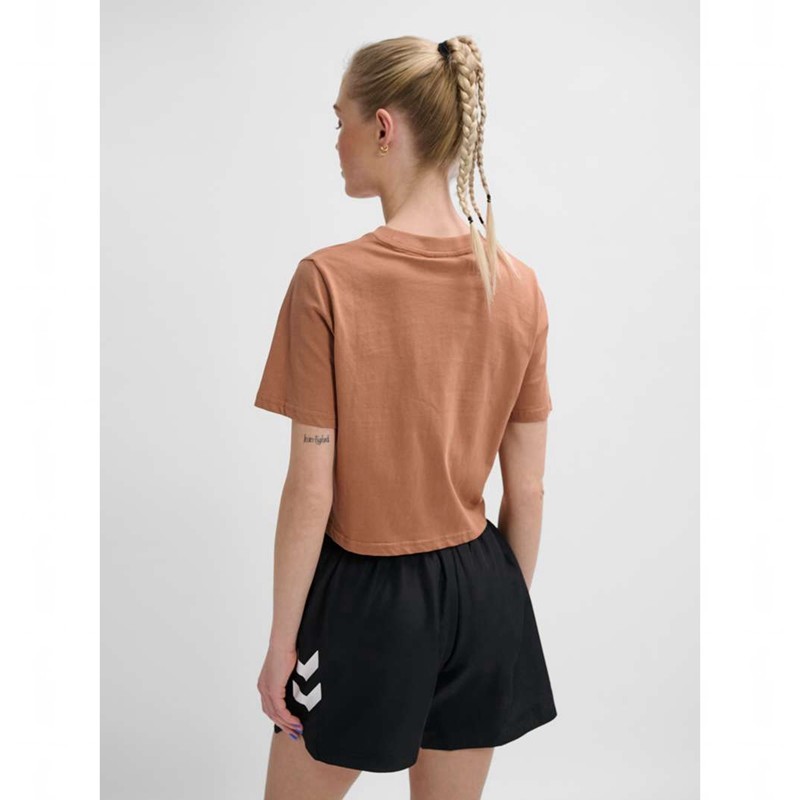 Hummel Lgc Malu Cropped T-shirts Damen Braun | 218217-203