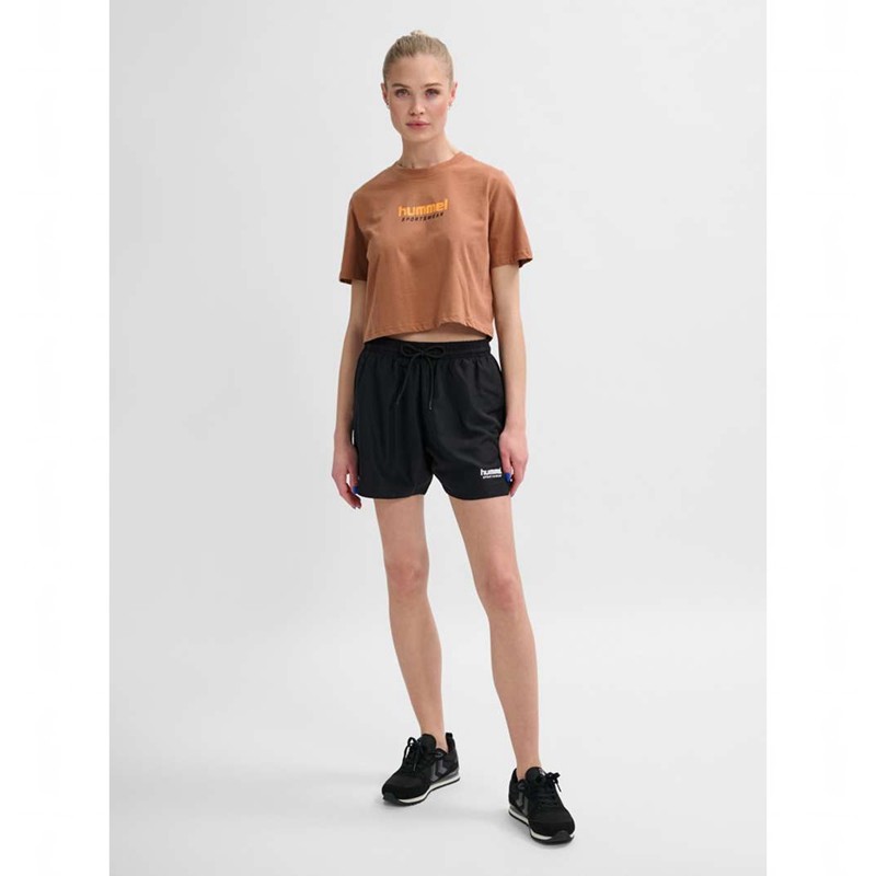 Hummel Lgc Malu Cropped T-shirts Damen Braun | 218217-203