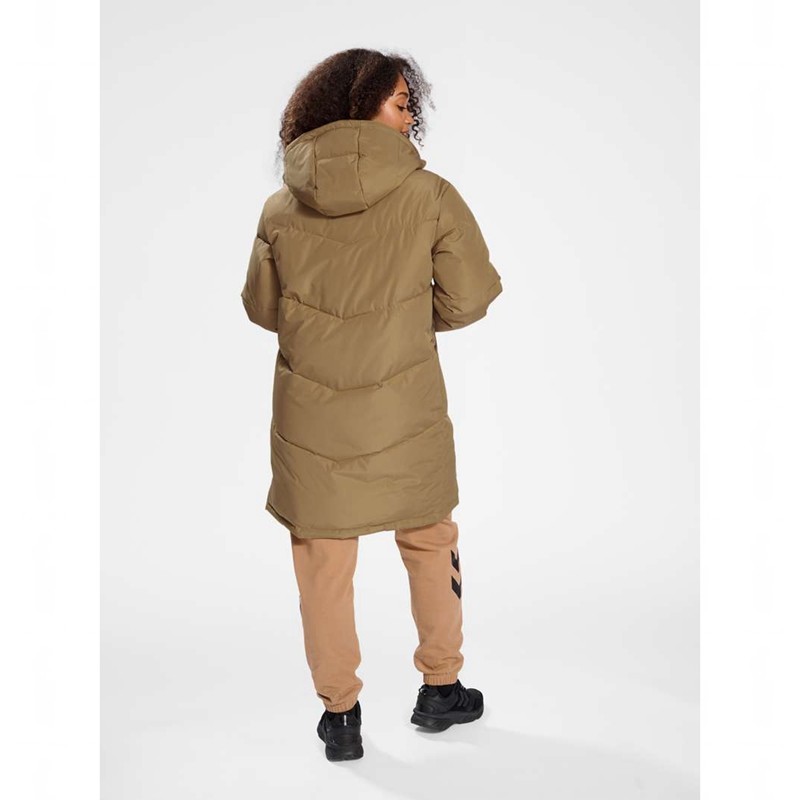 Hummel Lgc Mia Long Puff Mäntel Damen Braun | 804802-719