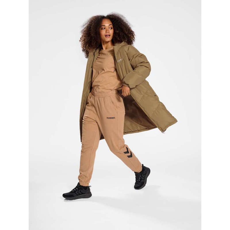 Hummel Lgc Mia Long Puff Mäntel Damen Braun | 804802-719