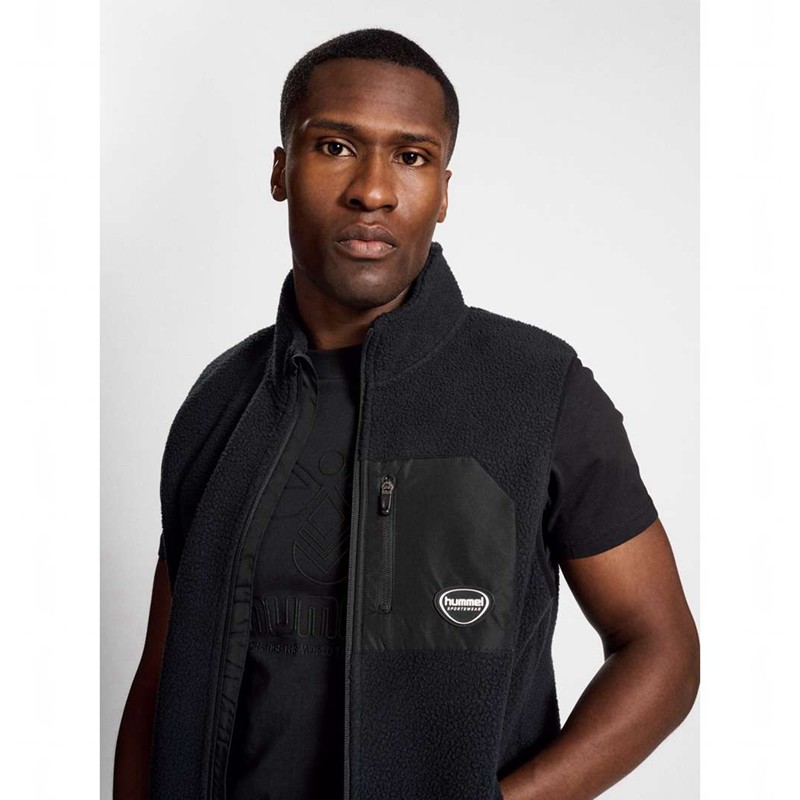 Hummel Lgc Oliver Fleece Weste Herren Schwarz | 605154-050