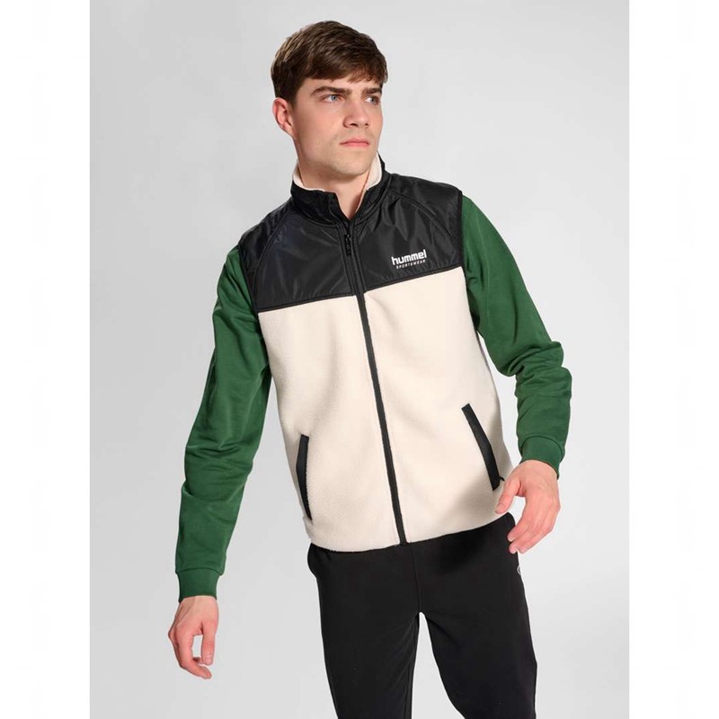 Hummel Lgc Theo Fleece Weste Herren Weiß | 129364-392