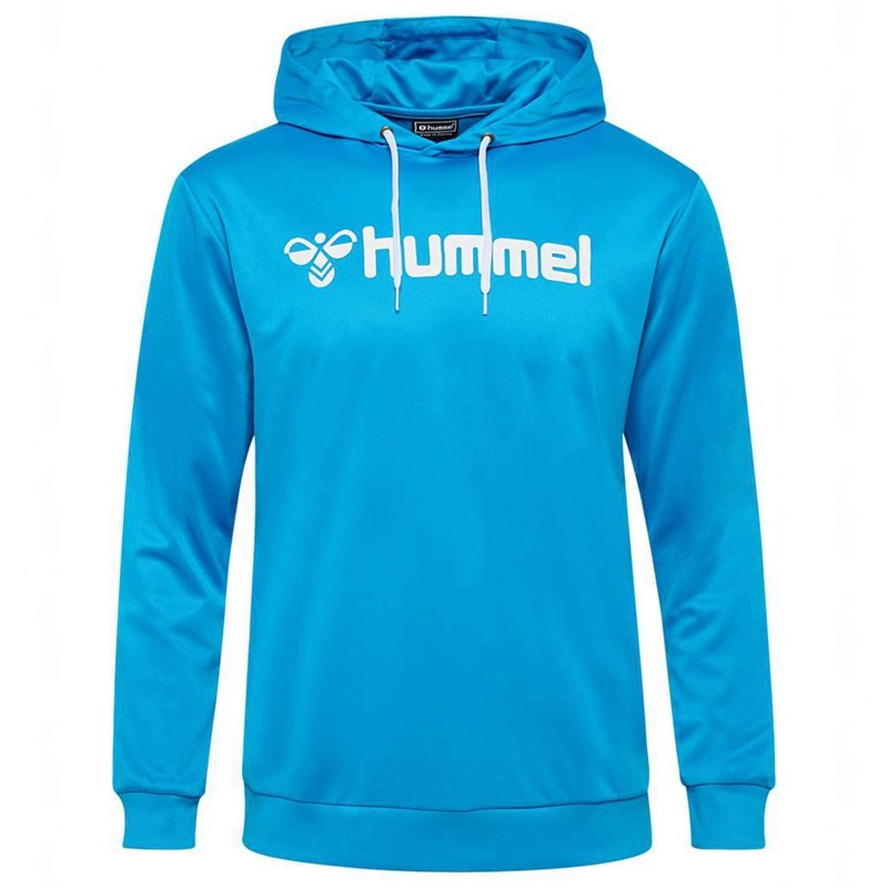 Hummel Logo Hoodie Herren Blau | 307954-841