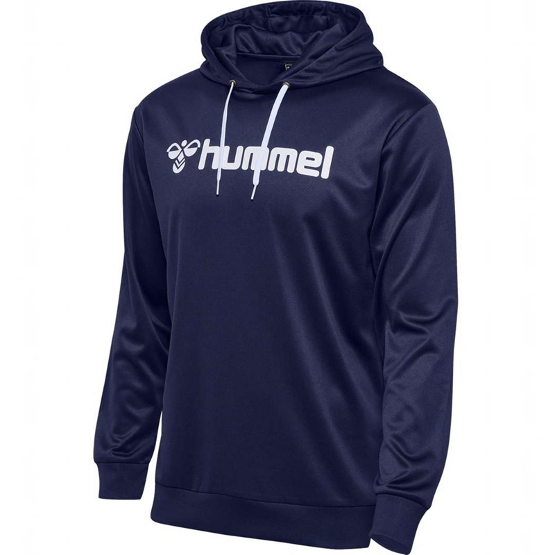 Hummel Logo Hoodie Herren Navy | 871564-079