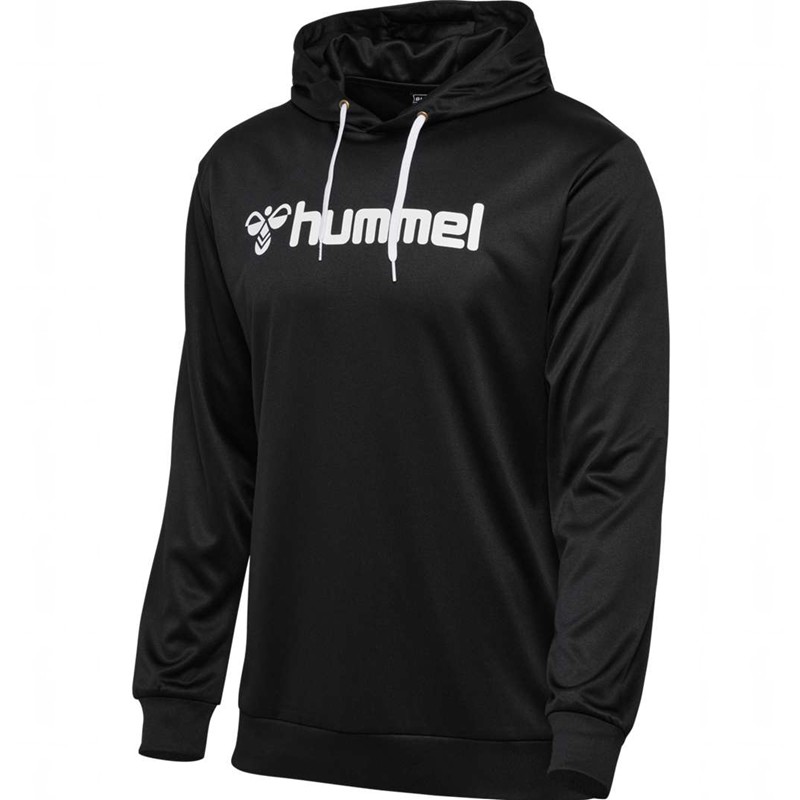 Hummel Logo Hoodie Herren Schwarz | 335251-622