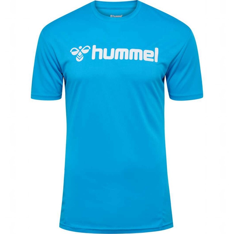 Hummel Logo S/S Trikot Herren Blau | 842292-794