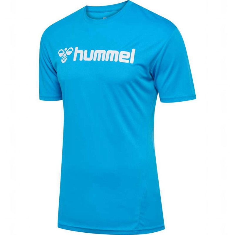 Hummel Logo S/S Trikot Herren Blau | 842292-794