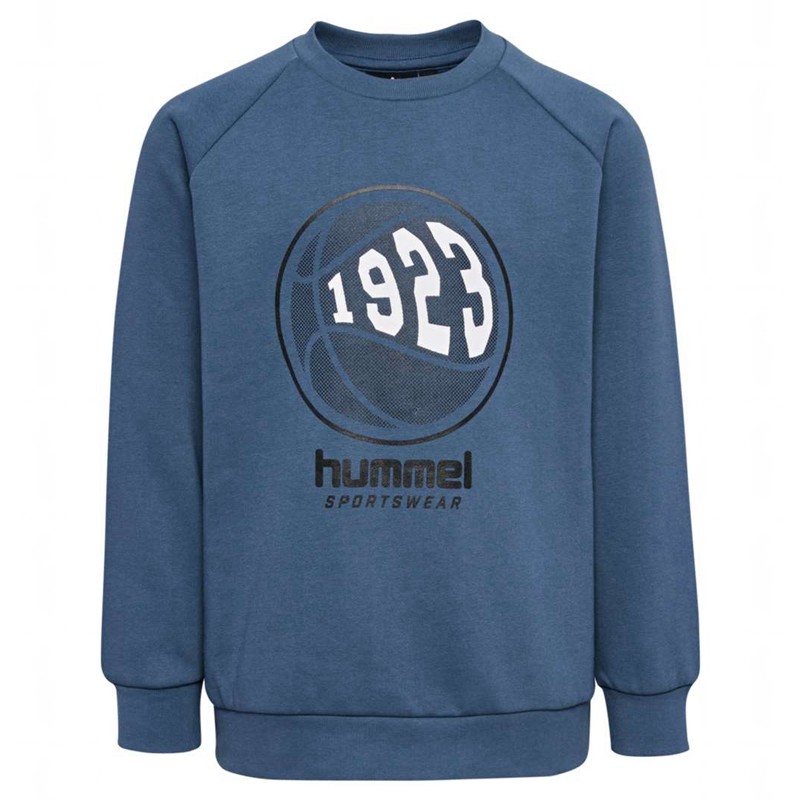 Hummel Loksi Sweatshirts Kinder Blau | 262215-820