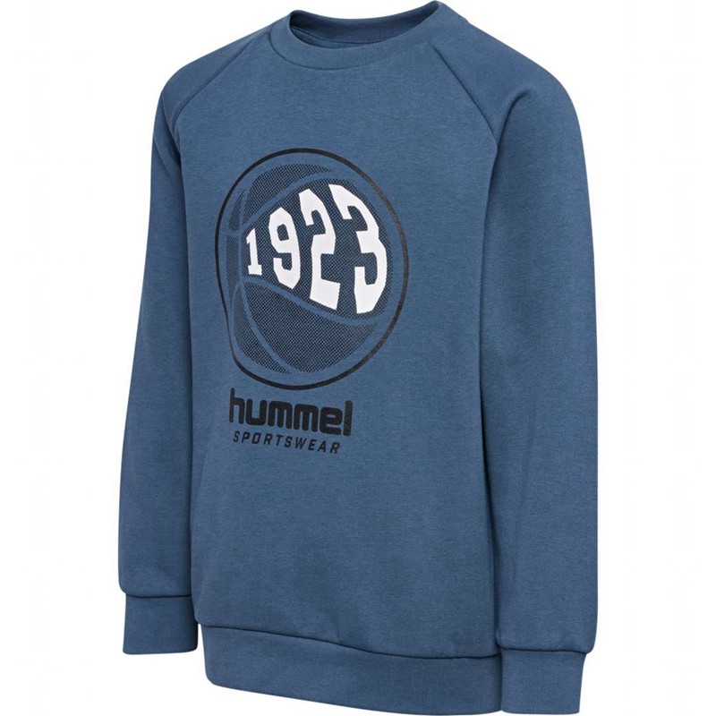Hummel Loksi Sweatshirts Kinder Blau | 262215-820