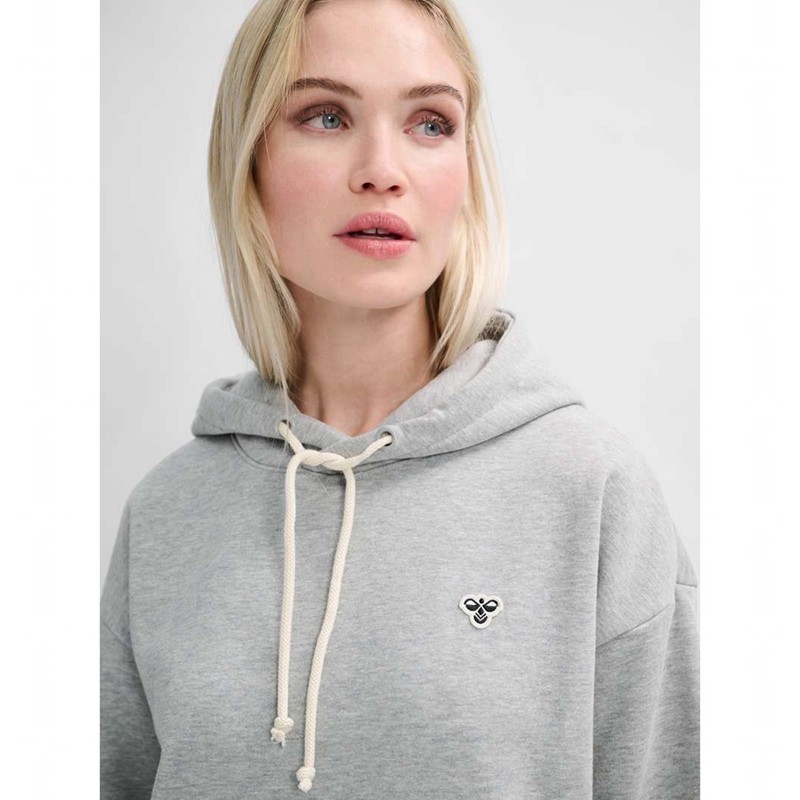 Hummel Loose Bee Hoodie Damen Grau | 705174-804