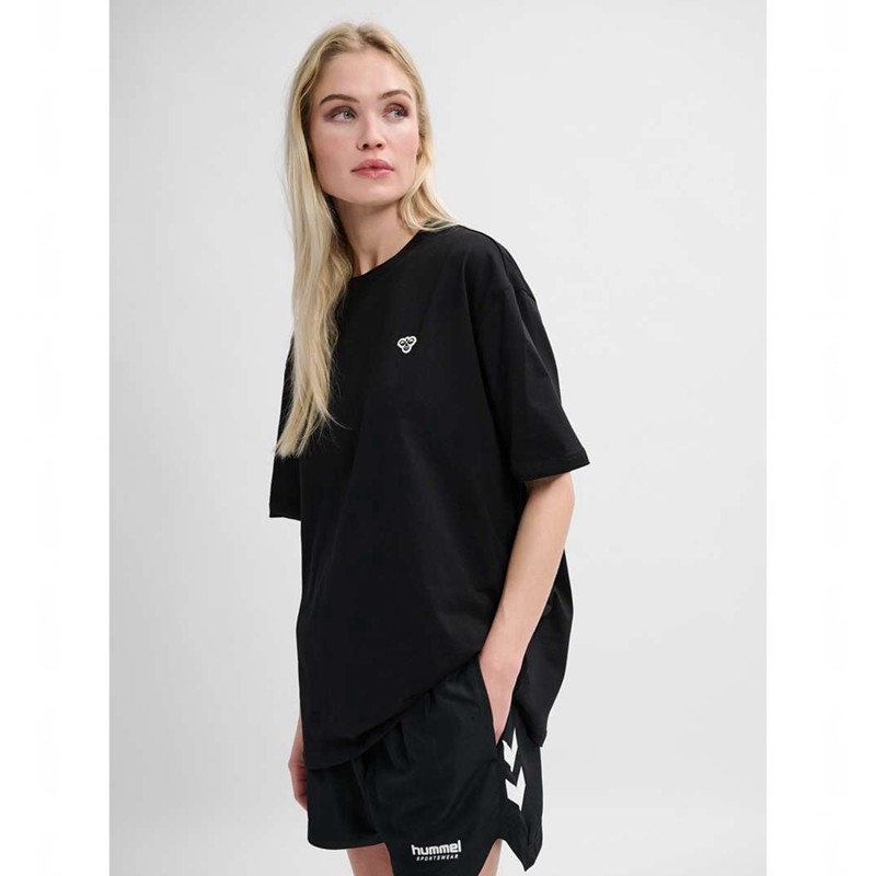 Hummel Loose Bee S/S T-shirts Damen Schwarz | 516742-893