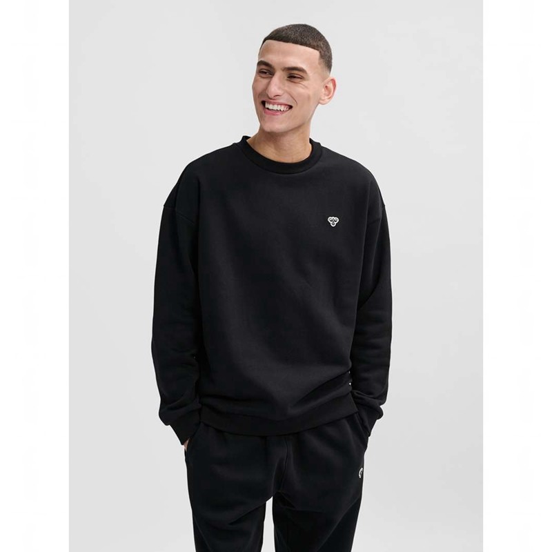 Hummel Loose Crewneck Bee Sweatshirt Herren Schwarz | 853692-305